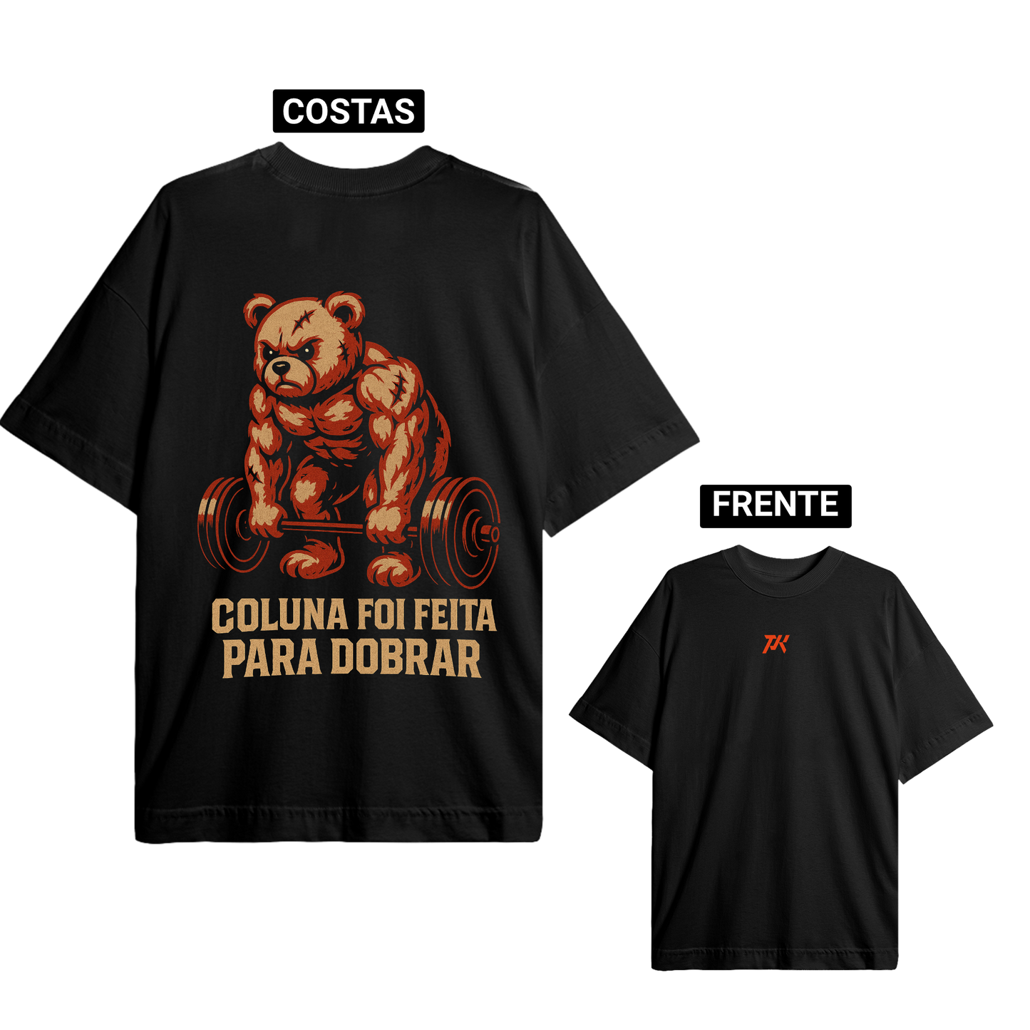 Oversized basica - Coluna foi feita para dobrar