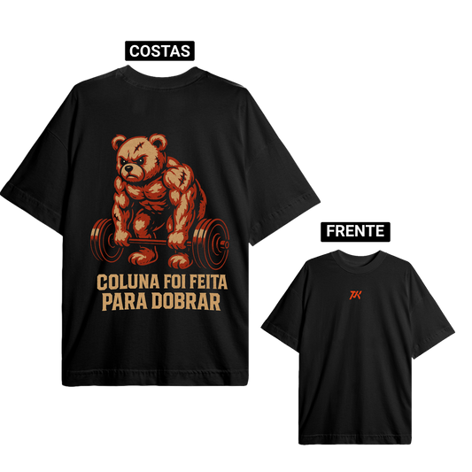 Oversized basica - Coluna foi feita para dobrar