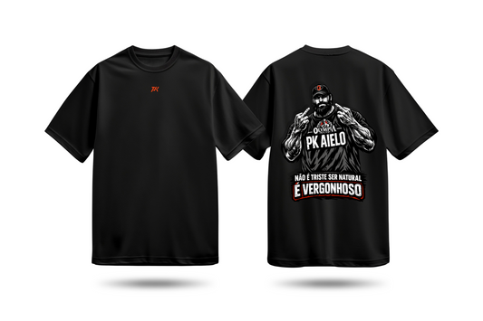 Oversized Basica - Não é triste ser natural é vergonhoso