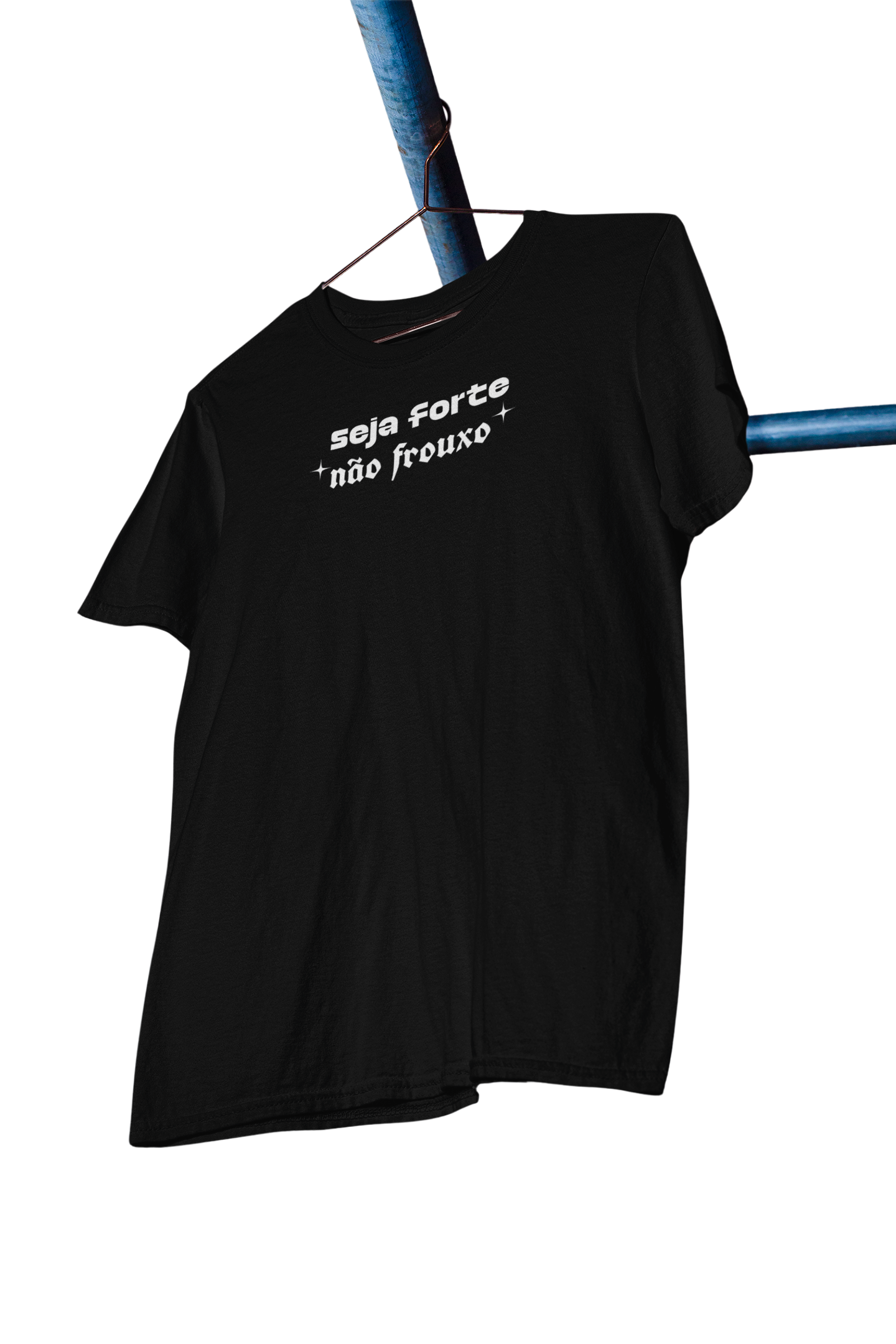 Camiseta oversized - Seja forte, não frouxo